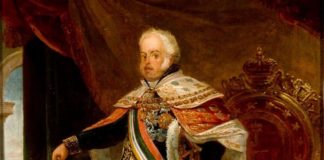 Retrato de Dom João VI por Jean-Baptiste Debret